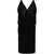 Saint Laurent Saint Laurent V-Necked Mini Dress Black