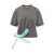 JW Anderson JW Anderson Satin Detail T-Shirt GREY