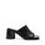 MARINE SERRE Marine Serre Leather Heel Mules Black