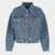 Alexander Wang Alexander Wang Deep Blue And White Denim Logo Jacket DEEP BLUE/WHITE