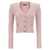 Balmain Balmain Buttoned V-Necked Cardigan PINK