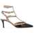 Valentino Garavani Rockstud Slingback Pumps NERO/POUDRE