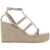 Valentino Garavani Rockstud Wedge Sand POUDRE/ORO/POUDRE