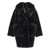 BLANCHA Blancha 'Merino Straight-Volpe Shadow' Fur Coat Black