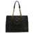 Tory Burch Tory Burch 'Fleming Soft Chain' Shopping Bag Black