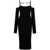 JACQUEMUS Jacquemus La Robe Sierra Midi Dress Black