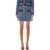 Self-Portrait Self-Portrait Textured Denim Mini Skirt BLUE