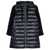 Herno Herno Long Padded Puffer Coat With Inserts BLUE