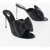 Off-White Padded Soft Leather Mules With Maxi Bow 12Cm Black