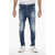 DSQUARED2 Long Crotch Relax Denims With Distressed Detail Blue