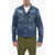 DSQUARED2 Denim Boxy Jacket With Distressed Detail Blue