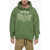 DSQUARED2 Ragian Hoodie Sweatshirt With Lettering Print Green