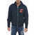 DSQUARED2 Cool Fit Hoodie Sweatshirt With Zip Blue