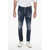 DSQUARED2 Embroidered Skater Denims With Dark Wash Blue