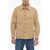 Woolrich Solid Color Shirt With Double Breast Pocket Beige