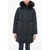 Woolrich Padded Military Parka With Fur Black