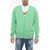 DSQUARED2 Cashmere Blend Cardigan With Distressed Detail Green