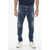 DSQUARED2 Dark-Washed Tidy Biker Denims With Distressed Detail Blue