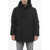 Woolrich Cotton And Nylon Cleveland Down Jacketwith Hidden Closure Black