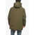 Woolrich Solid Color Cleveland Down Jacket With Hood And Hidden Closu Green