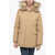 Woolrich Fur-Edged Gallery Down Jacket Beige