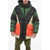 DSQUARED2 Oversized Down Jacket With Flap Pockets Multicolor