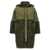 BLANCHA Blancha 'Nylon Diamond-Visone' Long Down Jacket GREEN