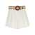 ZIMMERMANN Zimmermann Belted Linen Shorts WHITE