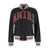 AMIRI Black Bomber Jacket With Logo Patch In Leather Man Black