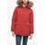 Woolrich Down Jacket Gleeley With Removable Fur Red