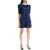 Alessandra Rich "Silk Polka Dot Mini Dress NAVY BLUE-WHITE