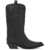 Ganni Embroidered Western Boots BLACK/BLACK