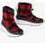 Woolrich Buffalo Checked Virgin Wool Arctic Booties With Leather Deta Black