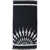 Neil Barrett Cotton Fair-Isle Thunderbolt Beach Towel With Fringes Black