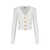 Balmain Balmain Logo Buttons Cardigan WHITE