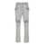 Balmain Light Blue Skinny Jeans With Logo Patch And Ribbed Knees In Stretch Cotton Denim Man BLUE