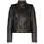 Golden Goose Golden Goose Chiodo Jacket Distressed Bull Leather Clothing Black