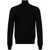 Jil Sander Jil Sander Fine Knit Virgin Wool Sweater With High Neck Black