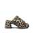 Ganni Ganni Leopard Sandals Beige