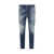 DSQUARED2 'Cool Guy' Blue Five-Pocket Jeans With Logo Patch In Stretch Cotton Denim Man BLUE