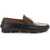 Versace La Medusa Leather Loafers BLACK-VERSACE GOLD