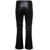 PLAIN Black 'Trombetta' Pants With Flared Leg In Leather Woman Black