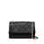 Tory Burch Tory Burch Small Convertible Fleming Black Leather Shoulder Bag Black