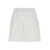 PLAIN White Bermuda Short With Elastic Waistband In Linen Woman WHITE