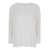 Allude White Shirt With Boart Neckline In Linen Woman WHITE