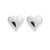 FEDERICA TOSI Federica Tosi Earring Love Silver GREY