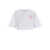 Philosophy White Crop T-Shirt With Front And Rear Logo Print In Cotton Woman WHITE
