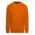 Tagliatore Orange Crewneck Pullover In Brushed Wool Man ORANGE