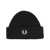 Fred Perry Fred Perry Fp Patch Brand Chunky Rib Beanie Accessories Black