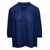 A.P.C. 'Teresa' Blue Blouse With Three-Quarter Sleeves In Cotton Woman BLUE